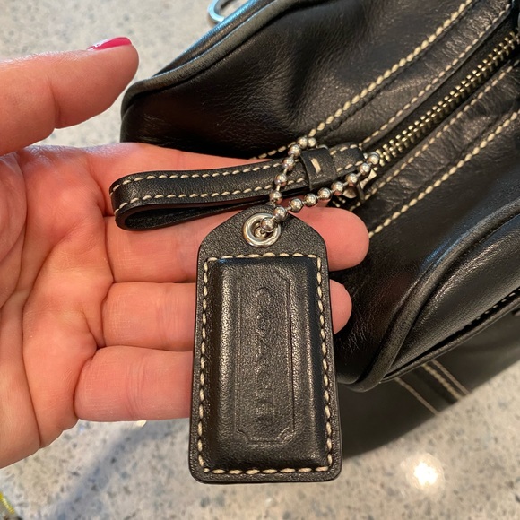 Black Leather Coach Bag - Picture 9 of 10